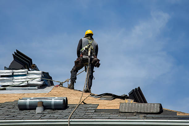 Professional Gutter Installation technician working in Beaver Crossing, NE